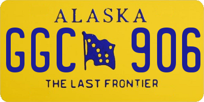 AK license plate GGC906