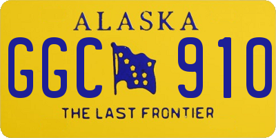 AK license plate GGC910