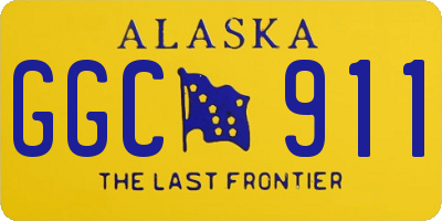 AK license plate GGC911