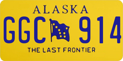 AK license plate GGC914