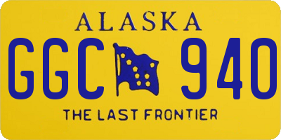 AK license plate GGC940