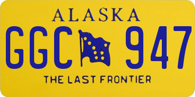 AK license plate GGC947