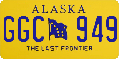 AK license plate GGC949