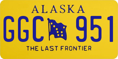 AK license plate GGC951