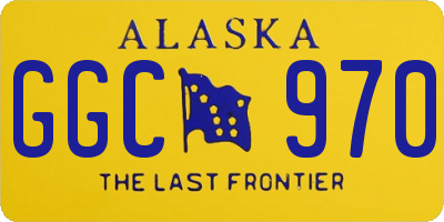 AK license plate GGC970