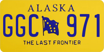 AK license plate GGC971