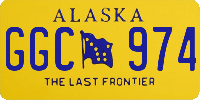 AK license plate GGC974
