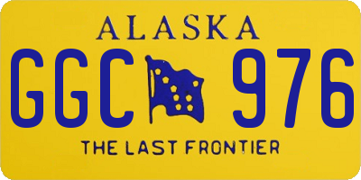 AK license plate GGC976