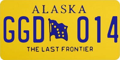 AK license plate GGD014
