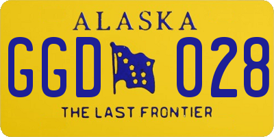 AK license plate GGD028