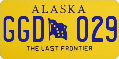 AK license plate GGD029