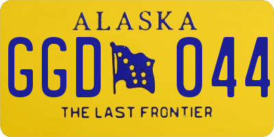 AK license plate GGD044