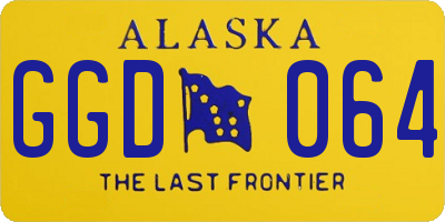 AK license plate GGD064