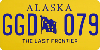 AK license plate GGD079
