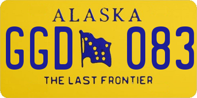AK license plate GGD083