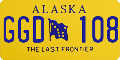 AK license plate GGD108