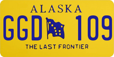 AK license plate GGD109