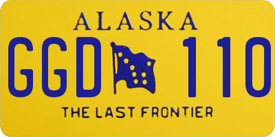 AK license plate GGD110