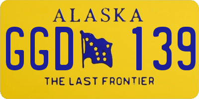 AK license plate GGD139