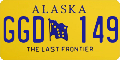 AK license plate GGD149