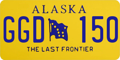 AK license plate GGD150