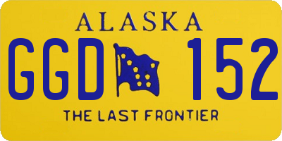 AK license plate GGD152