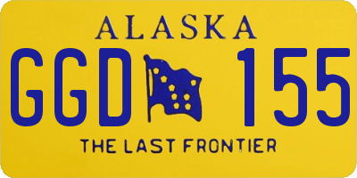 AK license plate GGD155