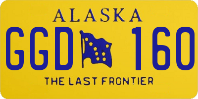 AK license plate GGD160