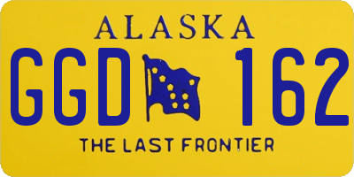 AK license plate GGD162