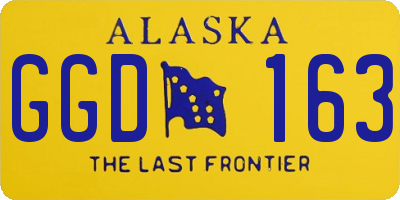 AK license plate GGD163