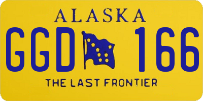 AK license plate GGD166