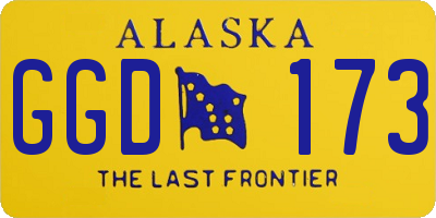 AK license plate GGD173