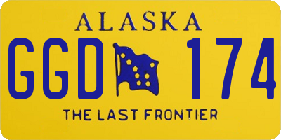 AK license plate GGD174
