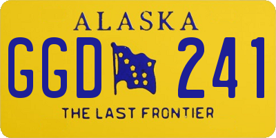 AK license plate GGD241