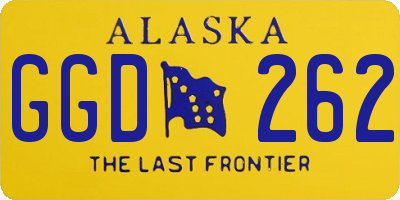 AK license plate GGD262