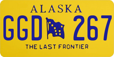 AK license plate GGD267