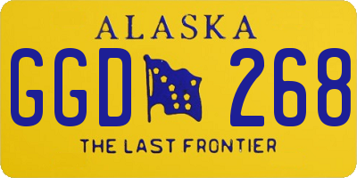 AK license plate GGD268
