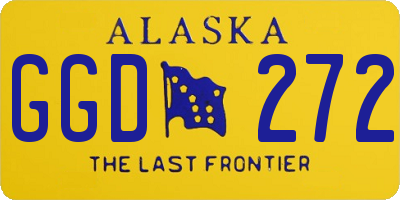 AK license plate GGD272