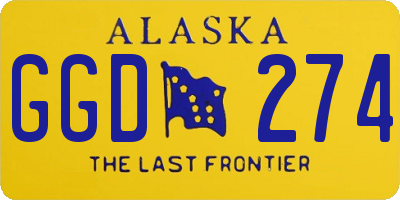 AK license plate GGD274