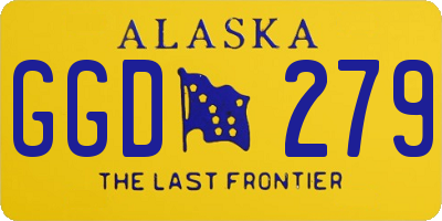 AK license plate GGD279