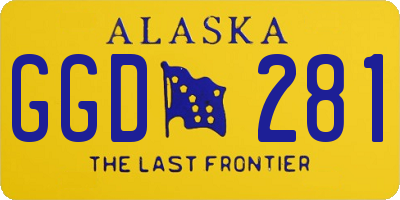 AK license plate GGD281