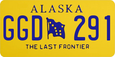 AK license plate GGD291