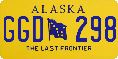 AK license plate GGD298