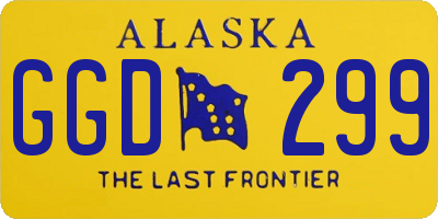 AK license plate GGD299