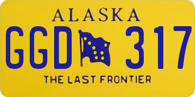 AK license plate GGD317