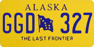 AK license plate GGD327