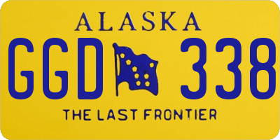 AK license plate GGD338