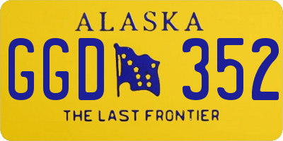 AK license plate GGD352