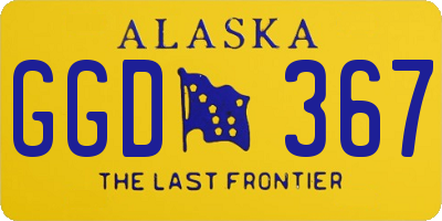 AK license plate GGD367