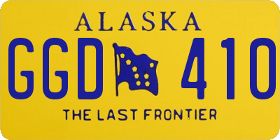 AK license plate GGD410